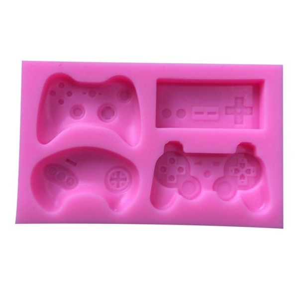 Silikonform des Gamecontrollers rosa