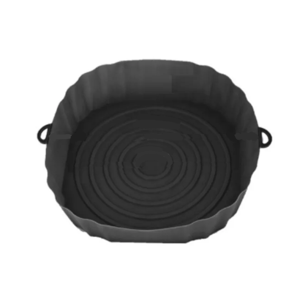 Silikonform för varmluftsfritös 20 x 18 x 4,5 cm svart