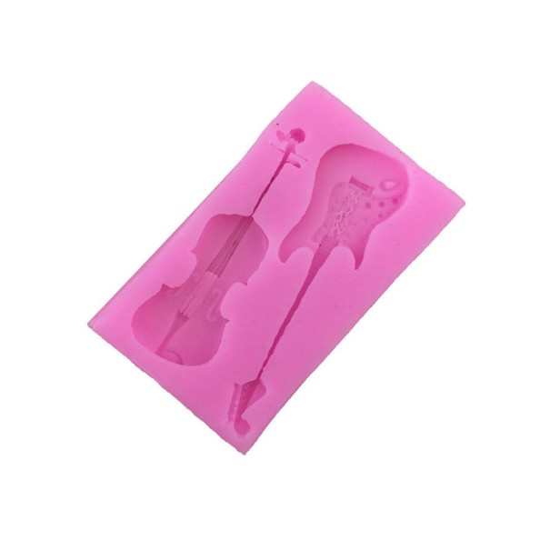 Silikonform gitarr och fiol 1