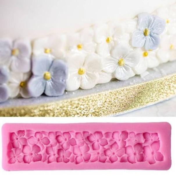 Silikonform med blommor 1