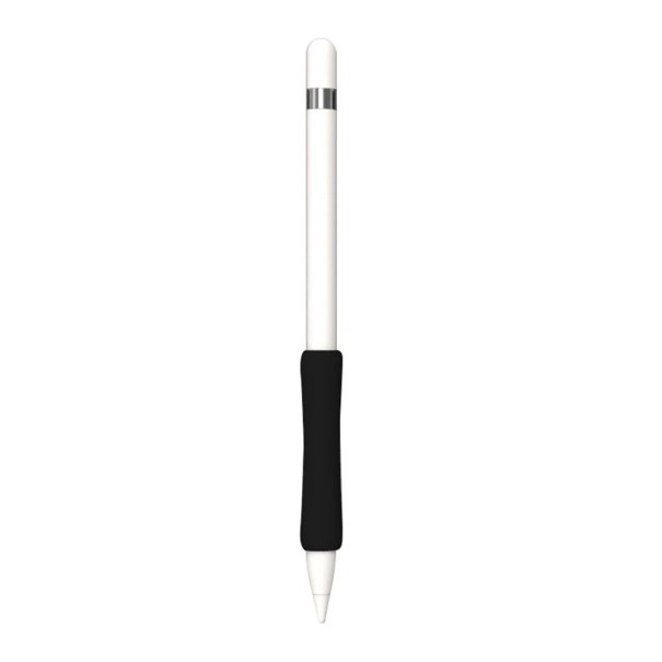 Silikonhülle für Apple Pencil der 1. und 2. Generation, universelle farbige Schutzhülle, rutschfest und kratzfest, Silikon schwarz