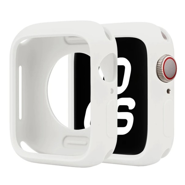 Σιλικόνινη θήκη πλαισίου για Apple Watch 42 mm Series 10 11 Προστατευτικός προφυλακτήρας κάλυμμα iWatch μαλακή σιλικόνινη θήκη λευκό