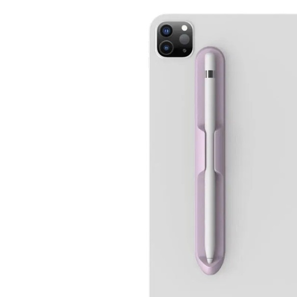 Silikoninen kynäteline Universaali kynäpidike Kynän kiinnitys koteloon Kynävälineiden suojaamiseen ja turvalliseen säilyttämiseen violetti