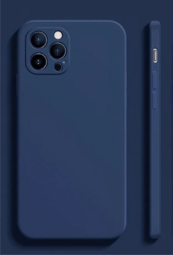 Silikoninen suojakuori iPhone 15 Plussalle sininen