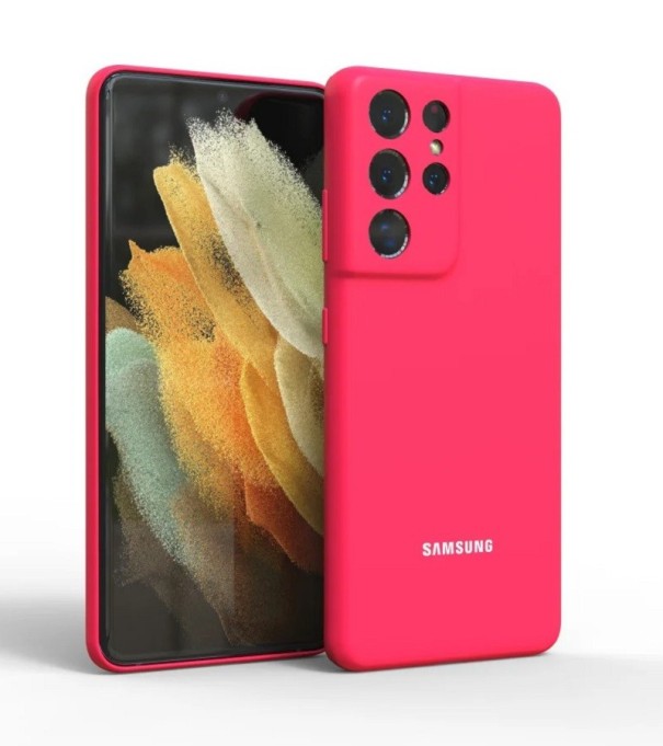 Silikoninen suojakuori Samsung Galaxy S22 Ultra B2041:lle vaaleanpunainen
