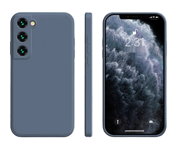 Silikoninen suojakuori Samsung Galaxy S23 Ultralle harmaa