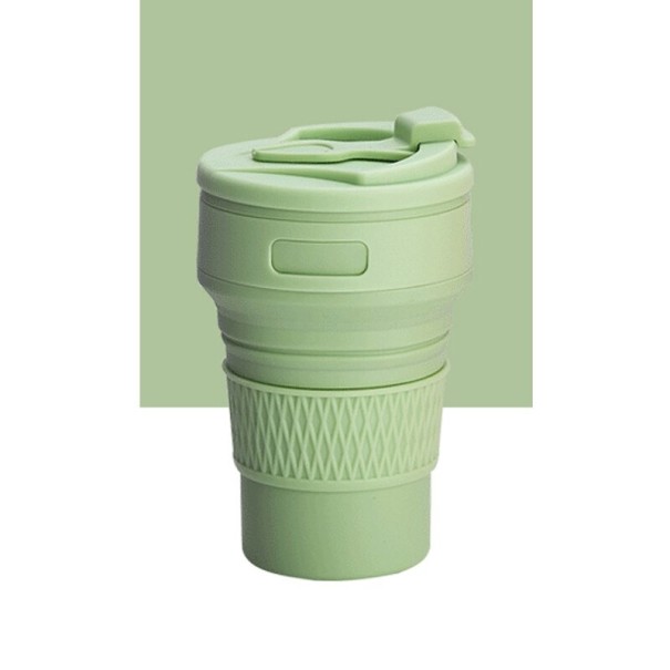 Silikoninen taittomuki 350 ml C76 vihreä