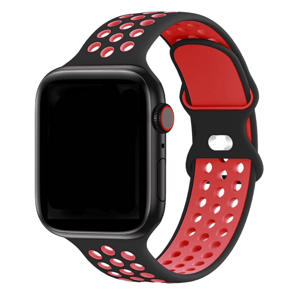 Silikoniranneke Apple Watchille 38 mm / 40 mm / 41 mm SM punainen