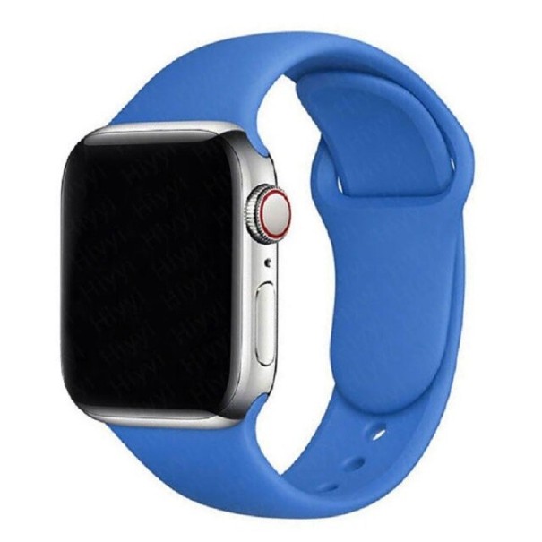 Silikoniranneke Apple Watchille, 42 mm / 44 mm / 45 mm, koko ML sininen