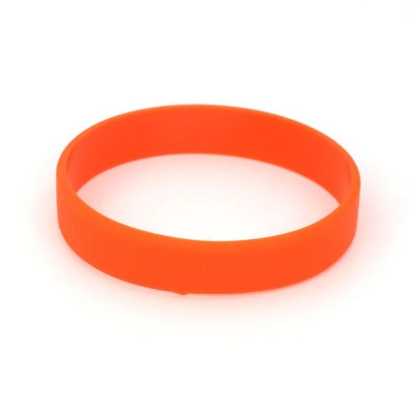Silikonirannekoru 2 kpl oranssi 20 cm
