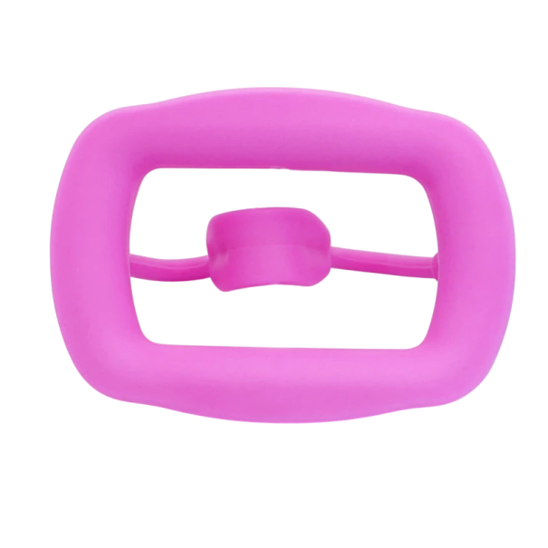 Silikonortodontisk tandretraktor för läppar och kinder 8 x 5,6 cm Mjuk 3D munöppnare för tandvård och tandhygien rosa