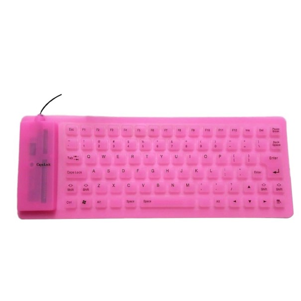 Silikónová klávesnica K339 ružová