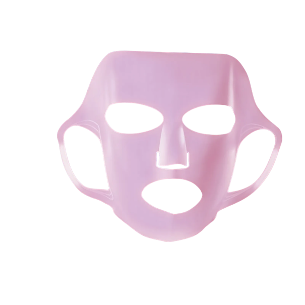 Silikónová maska na tvár S 28 x 22 cm ružová