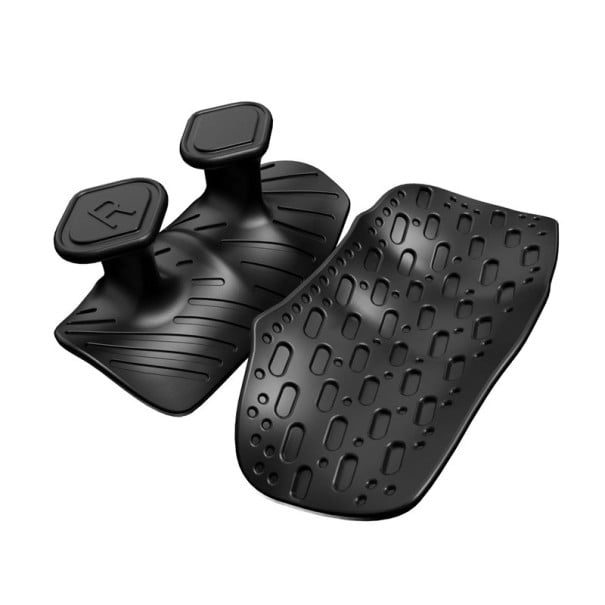 Silikonová protiskluzová posilovací rukojeť ergonomický tvar pro pevnější úchop při cvičení černá