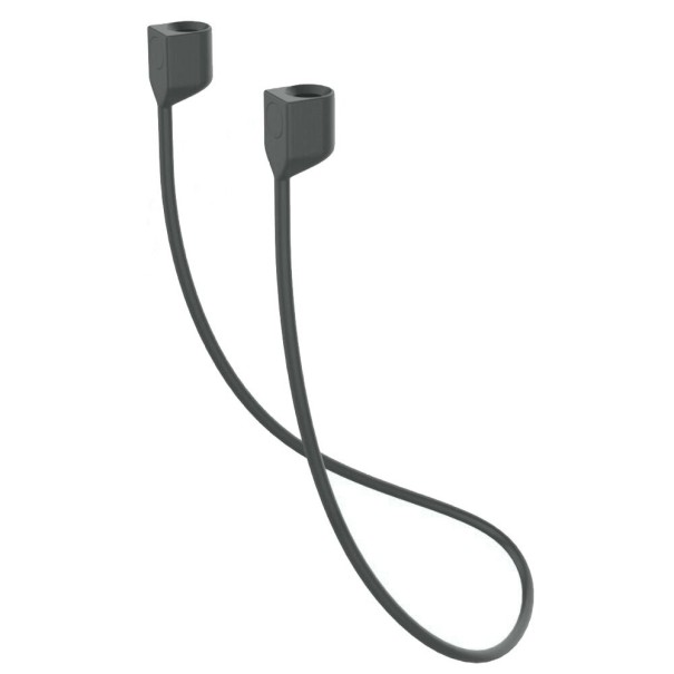 Silikonová šňůrka za krk s magnety pro Apple Airpods 2 3 šedá