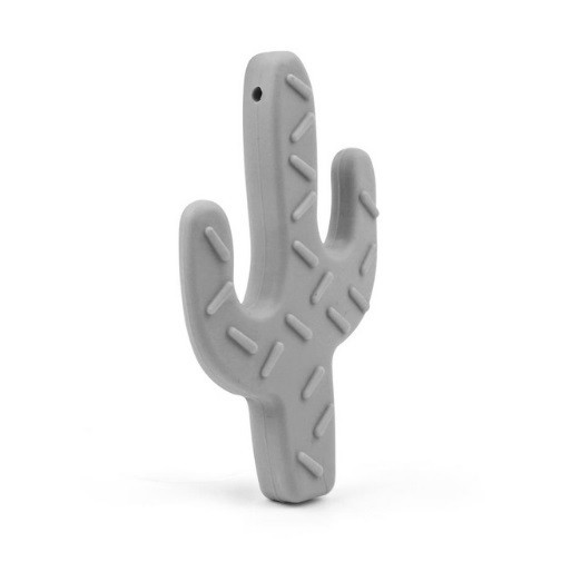 Silikonové kousátko ve tvaru kaktusu J995 šedá