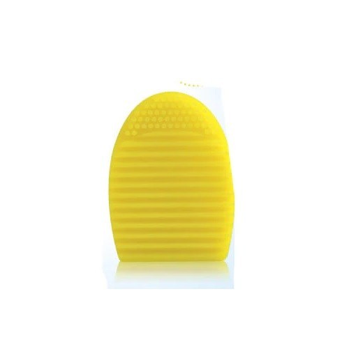 Silikónové vajíčko na čistenie štetcov žltá