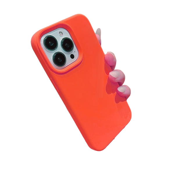 Silikonový kryt na iPhone 15 Plus červená