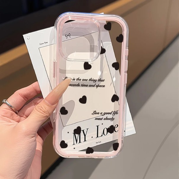 Silikonový kryt pro iPhone 17 Air Průhledné provedení Roztomilý design Nárazuvzdorný ochranný obal Silikonový materiál Tenký 2