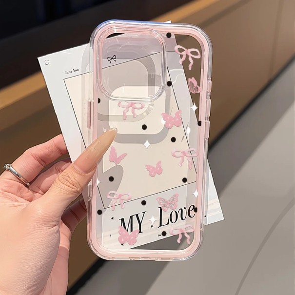 Silikonový kryt pro iPhone 17 Air Průhledné provedení Roztomilý design Nárazuvzdorný ochranný obal Silikonový materiál Tenký 5
