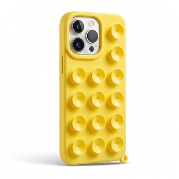 Silikónový kryt s prísavkami na iPhone 17 Pro Protisklzová úprava Drží na hladkom povrchu Pre sledovanie videí a fotenie 1