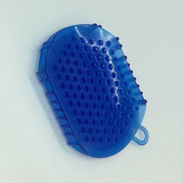 Silikonový masážní kartáč C37 modrá