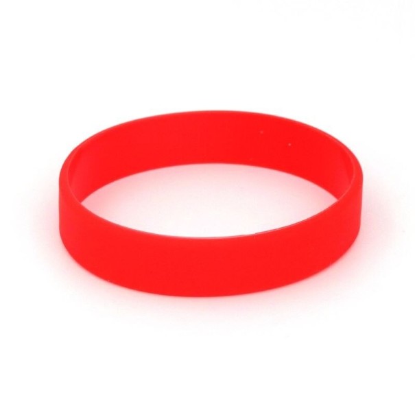 Silikónový náramok 2 ks červená 18 cm