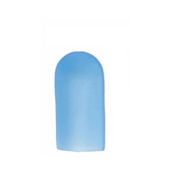 Silikonový návlek na penis 6x2 cm s uzavřenou špičkou pro použití s vakuovou pumpou nebo extenderem, diskrétní balení modrá