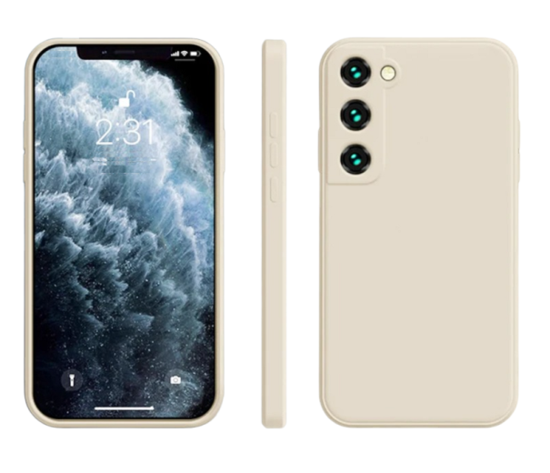 Silikónový ochranný kryt na Samsung Galaxy S23 Plus biela
