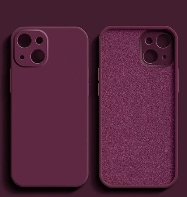 Silikónový ochranný kryt pre iPhone 15 vínová