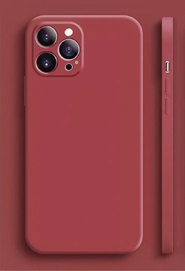 Silikonový ochranný kryt pro iPhone 15 Plus tmavě červená