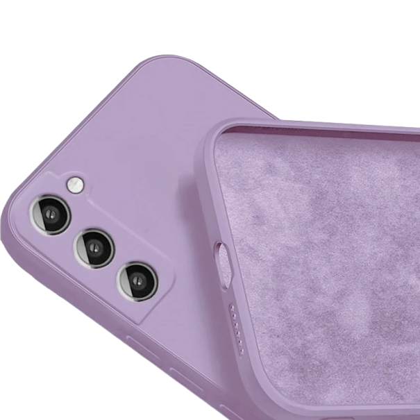 Silikonový ochranný kryt pro Samsung Galaxy S22 Ultra B2053 světle fialová