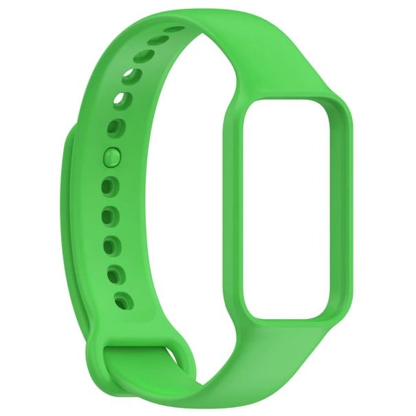 Silikonový pásek 16,3 mm pro Xiaomi Smart Band 8 Active a Redmi Band 2 Pohodlný nastavitelný náramek ze silikonu Střední měkkost a příjemné nošení zelená