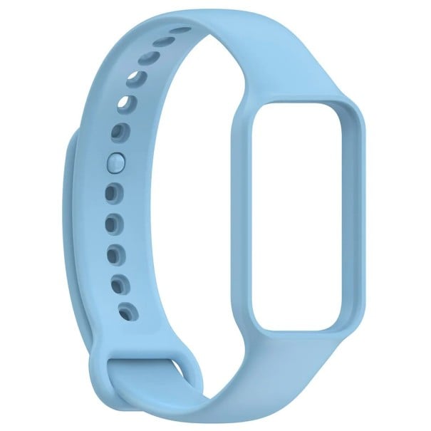 Silikónový pásik 16,3 mm pre Xiaomi Smart Band 8 Active a Redmi Band 2 Pohodlný nastaviteľný náramok zo silikónu Stredná mäkkosť modrá