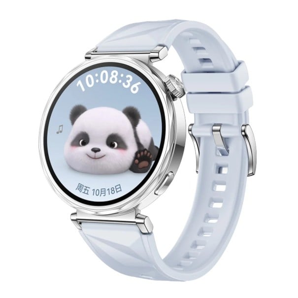 Silikónový remienok 18 mm pre Huawei Watch GT4 41 mm Bezpečná spona Priedušný pohodlný športový pásik Kompatibilný s viacerými 18mm svetlo modrá