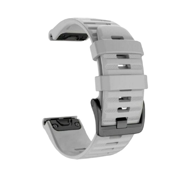 Silikonový řemínek Garmin Fenix 5 / 5 Plus 22 mm šedá