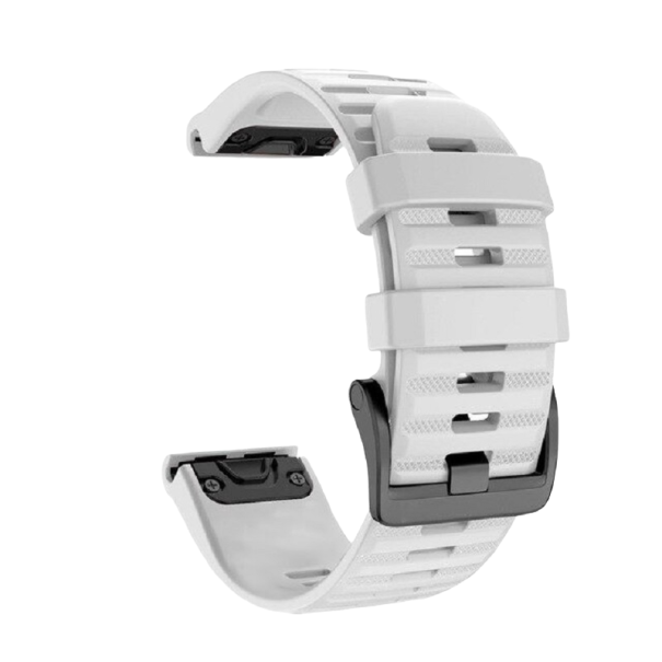 Silikonový řemínek Garmin Fenix 5S / 6S Pro 20 mm bílá