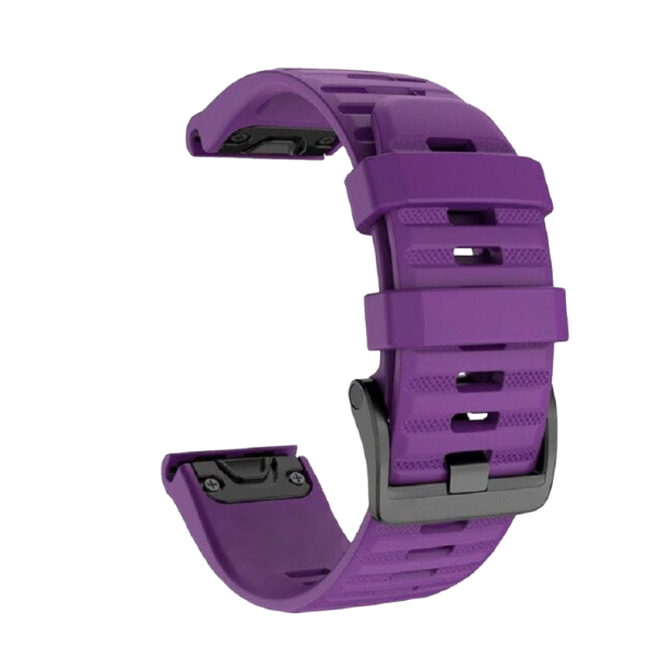Silikonový řemínek Garmin Fenix 6 / 6 Pro 22 mm fialová