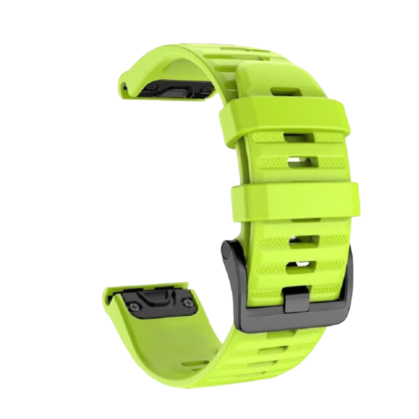 Silikonový řemínek Garmin Fenix 6 / 6 Pro 22 mm světle zelená