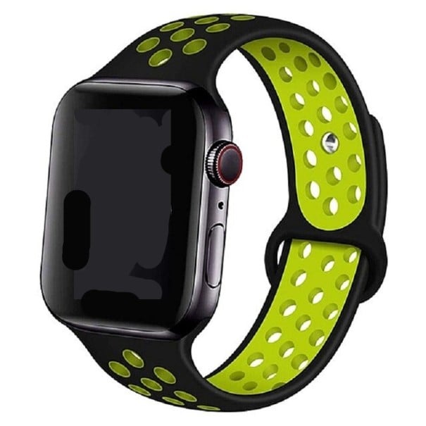 Silikonový řemínek pro Apple Watch 38 mm / 40 mm / 41 mm M-L T875 neonová zelená