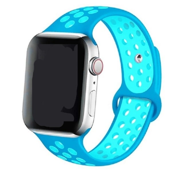 Silikonový řemínek pro Apple Watch 38 mm / 40 mm / 41 mm M-L T875 světle modrá