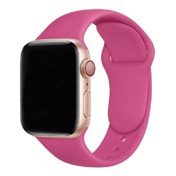 Silikonový řemínek pro Apple Watch 38 mm / 40 mm / 41 mm velikost M-L tmavě růžová