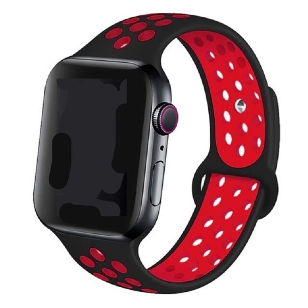Silikonový řemínek pro Apple Watch 42 mm / 44 mm / 45 mm M-L T877 červená