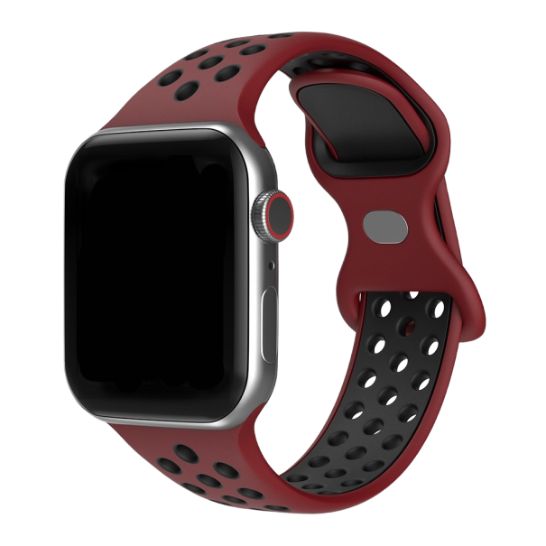 Silikonový řemínek pro Apple Watch 42 mm / 44 mm / 45 mm S-M vínová
