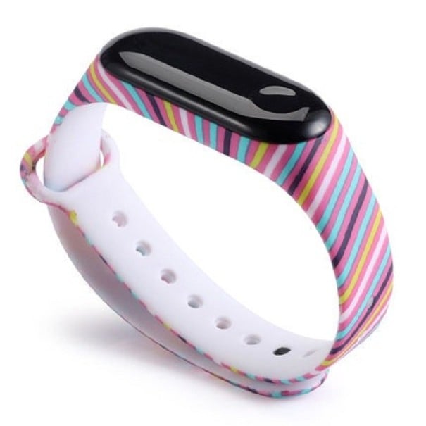Silikonový řemínek pro Xiaomi Mi Band 3 / 4 s motivem 3