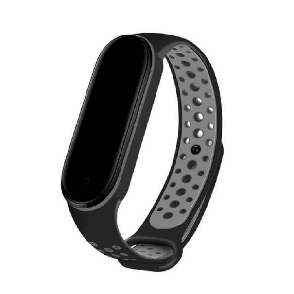 Silikonový řemínek pro Xiaomi Mi Band 3 / 4 tmavě šedá