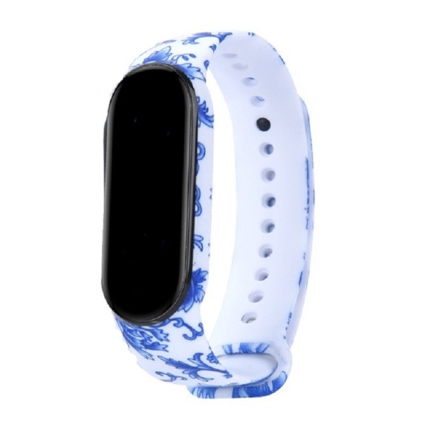 Silikonový řemínek pro Xiaomi Mi Band 5 / 6 s motivem T853 17