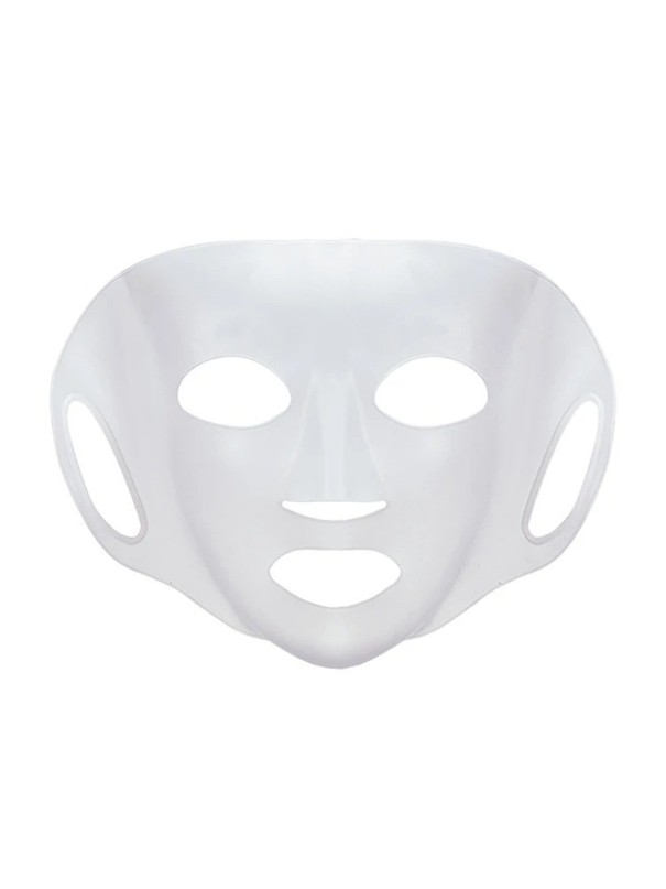 Silikonowa maska na twarz wielokrotnego użytku Przezroczysta maska silikonowa promująca wchłanianie produktów skórnych Silikonowa antypoślizgowa owijka na twarz 21,5 x 29 cm 1