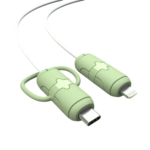 Silikonowa ochrona złącza przed łamaniem Ochronny nasad na kabel Typ C do iPhone Lightning Uniwersalna kompatybilność 1