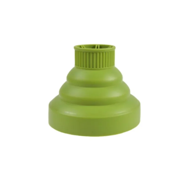 Silikonowy dyfuzor do suszarki uniwersalna osłona do stylizacji włosów składany odporny na wysokie temperatury do kręconych i falowanych fryzur zielony